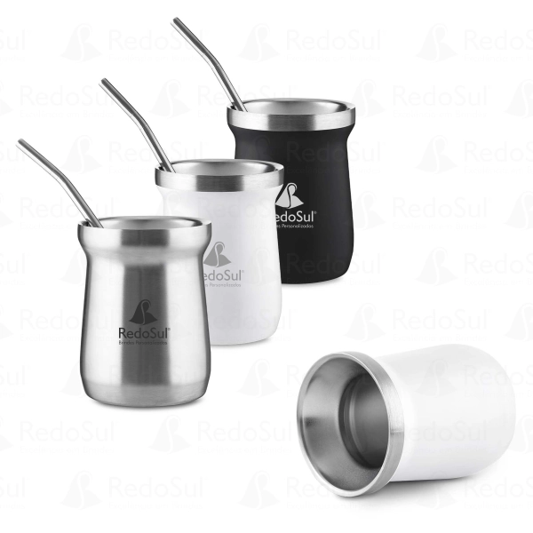 Cuia Térmica personalizada com mini bomba Cuia Térmica personalizada com mini bomba